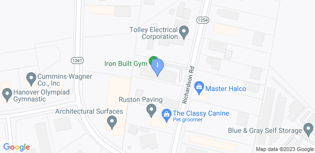 Map to Iron Built Gym